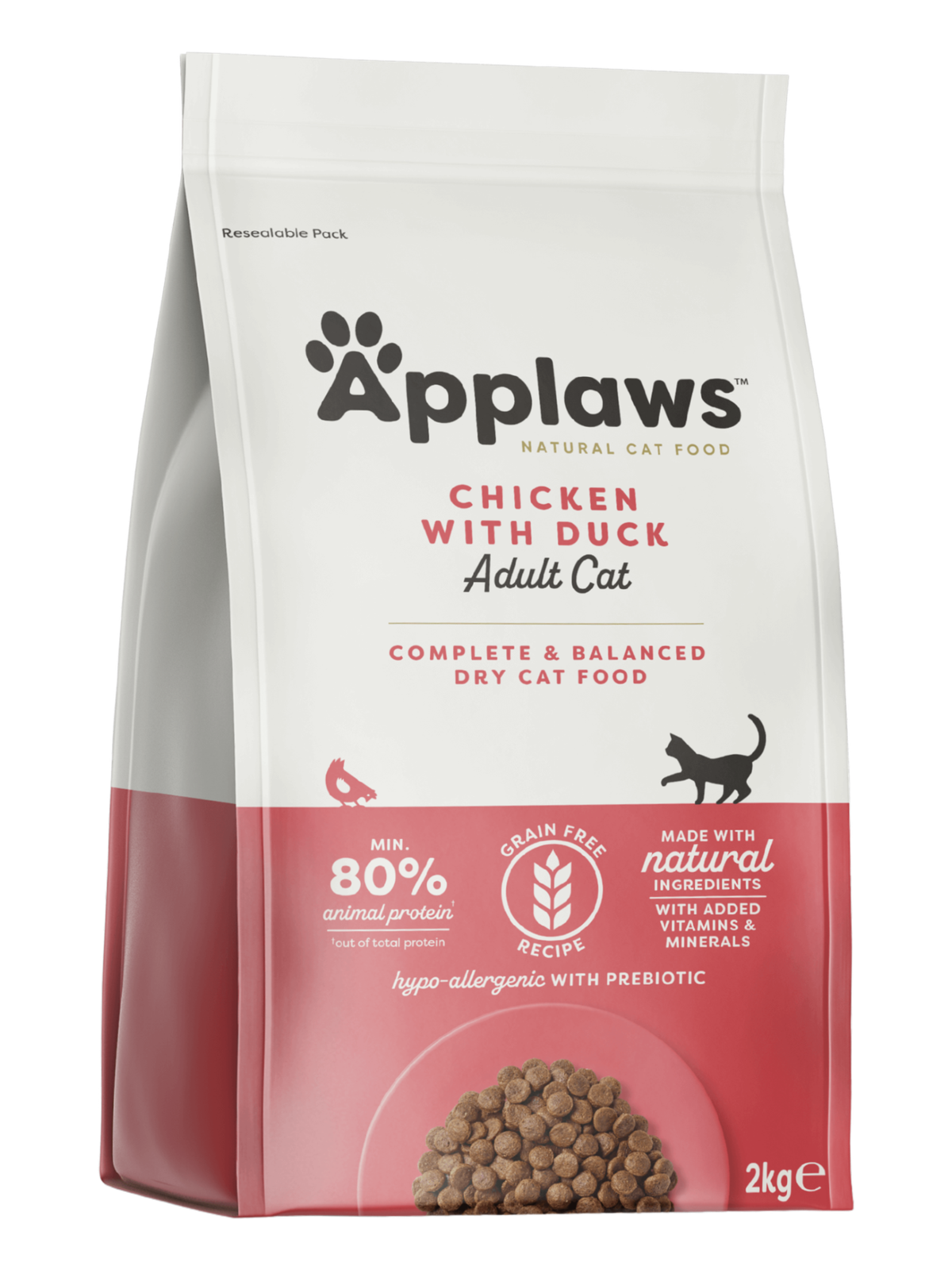 Croquettes au poulet et canard pour chats adultes