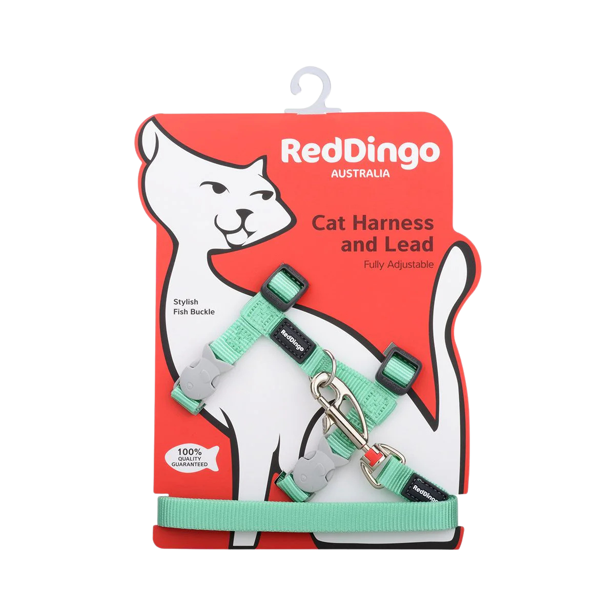Ensemble harnais et laisse en nylon pastel pour chats