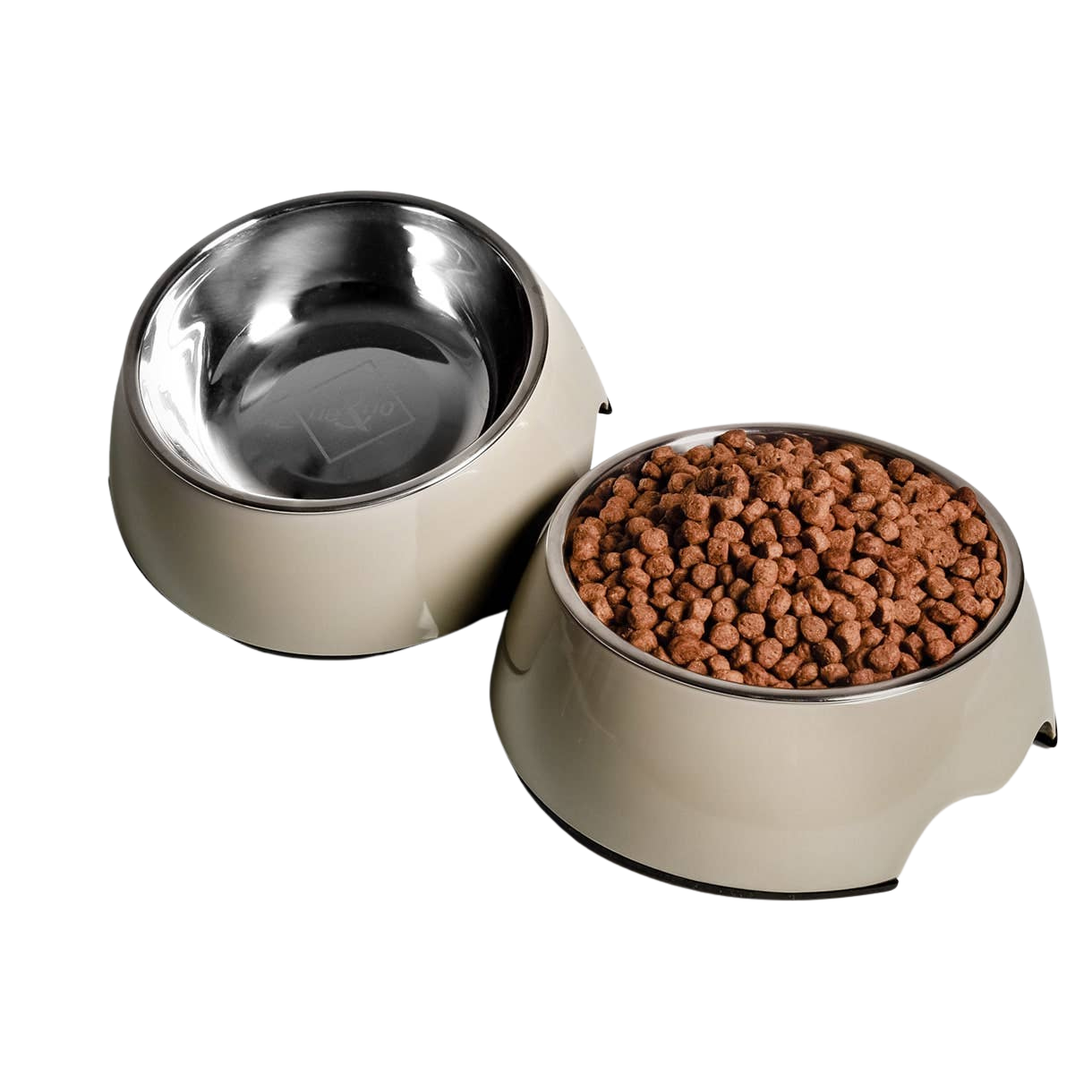 Lot de 2 gamelles mélamine et inox