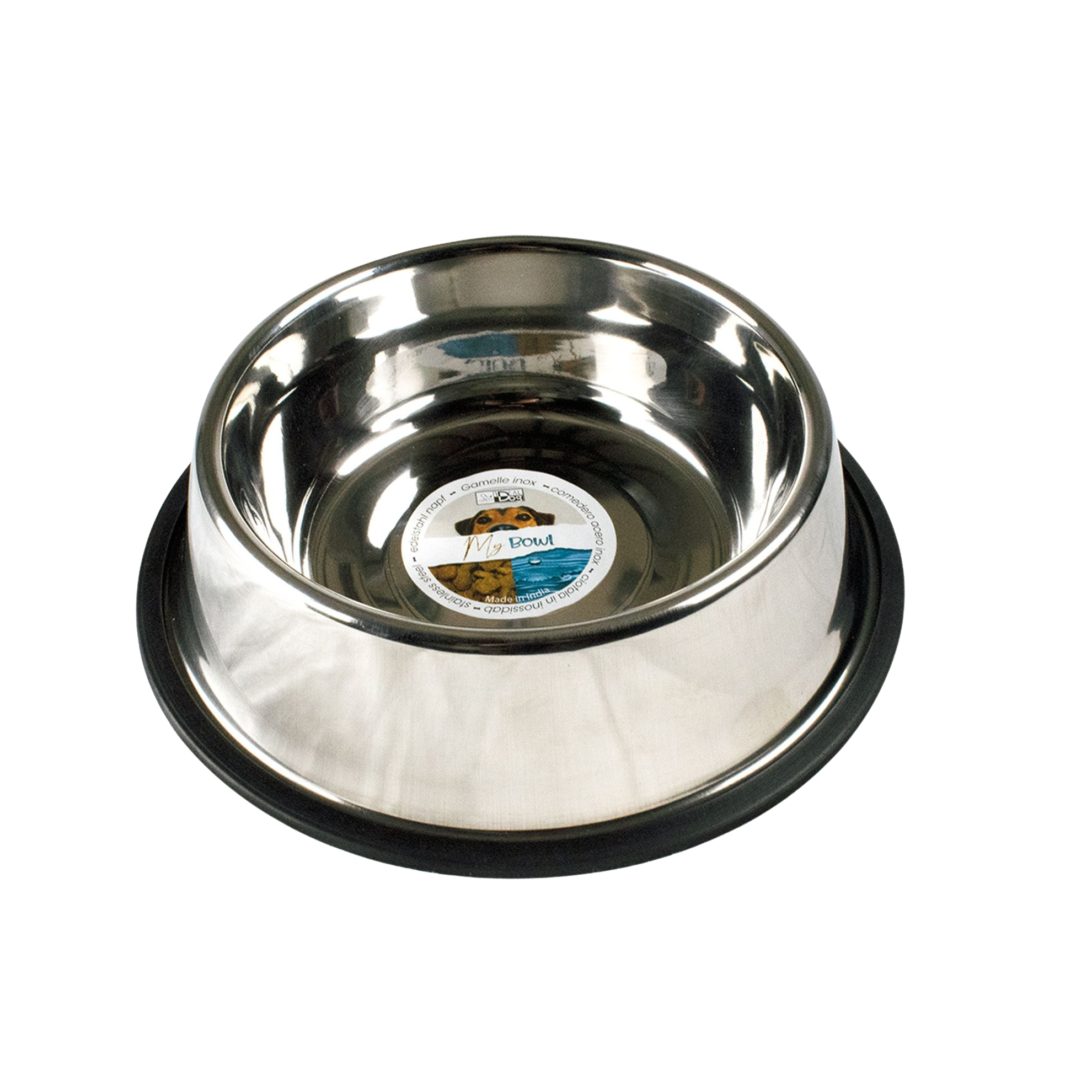 Gamelle antidérapante en inox