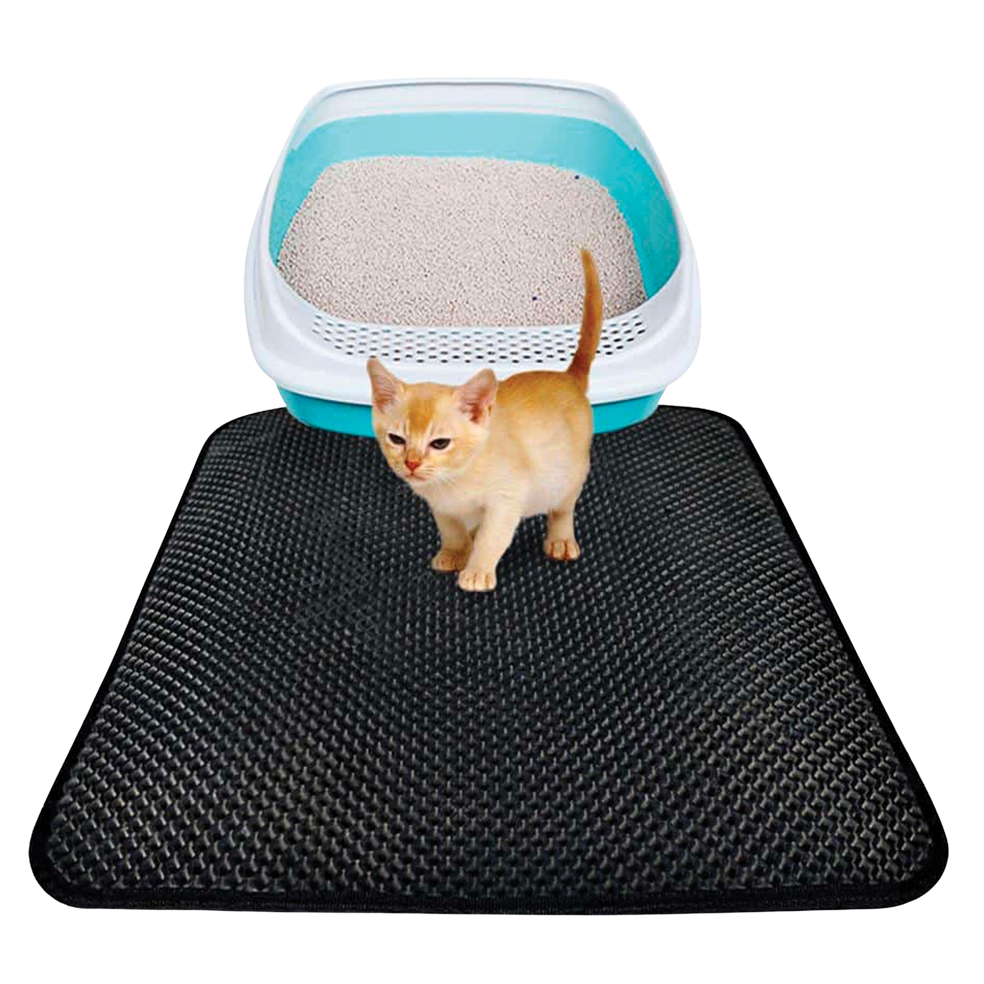 Tapis de sortie de litière nid d’abeille