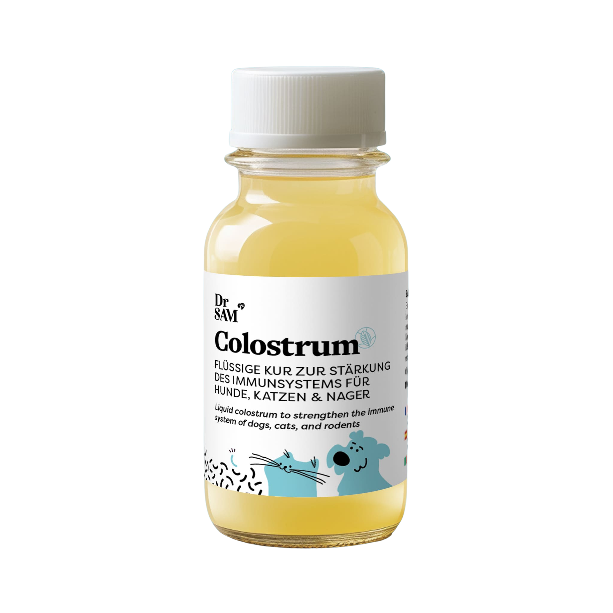 Colostrum liquide pour chiens et chats