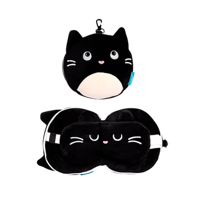 Coussin de voyage 2-en-1 chat Feline Fine