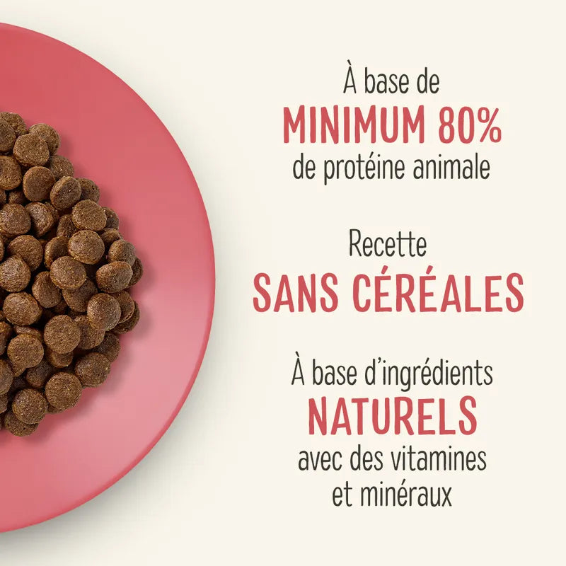 Croquettes au poulet et canard pour chats adultes