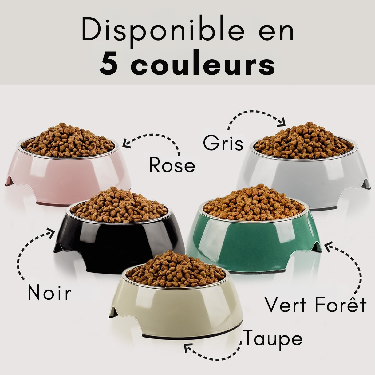 Lot de 2 gamelles mélamine et inox