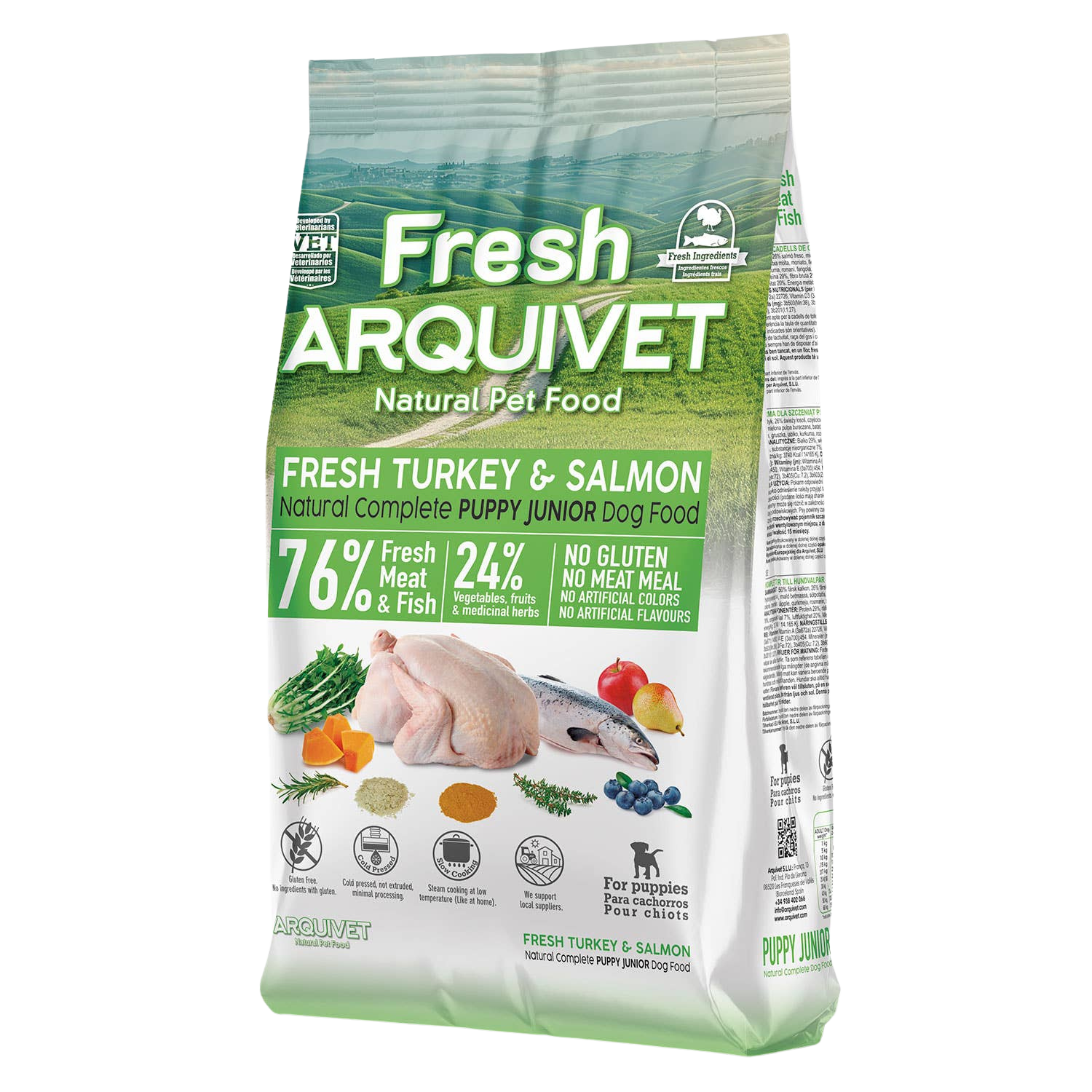Croquettes semi-humides dinde et saumon frais