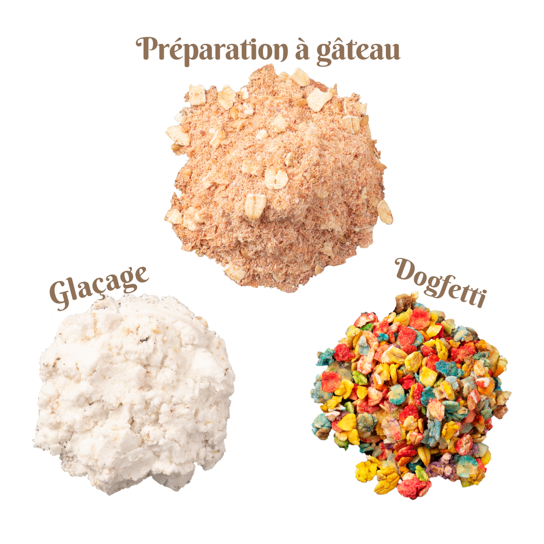 Coffret gâteau au poulet à cuire pour chiens