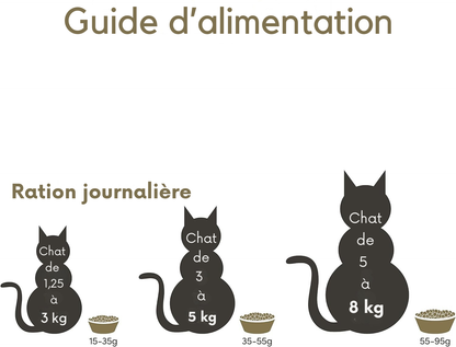 Croquettes au poulet pour chats seniors