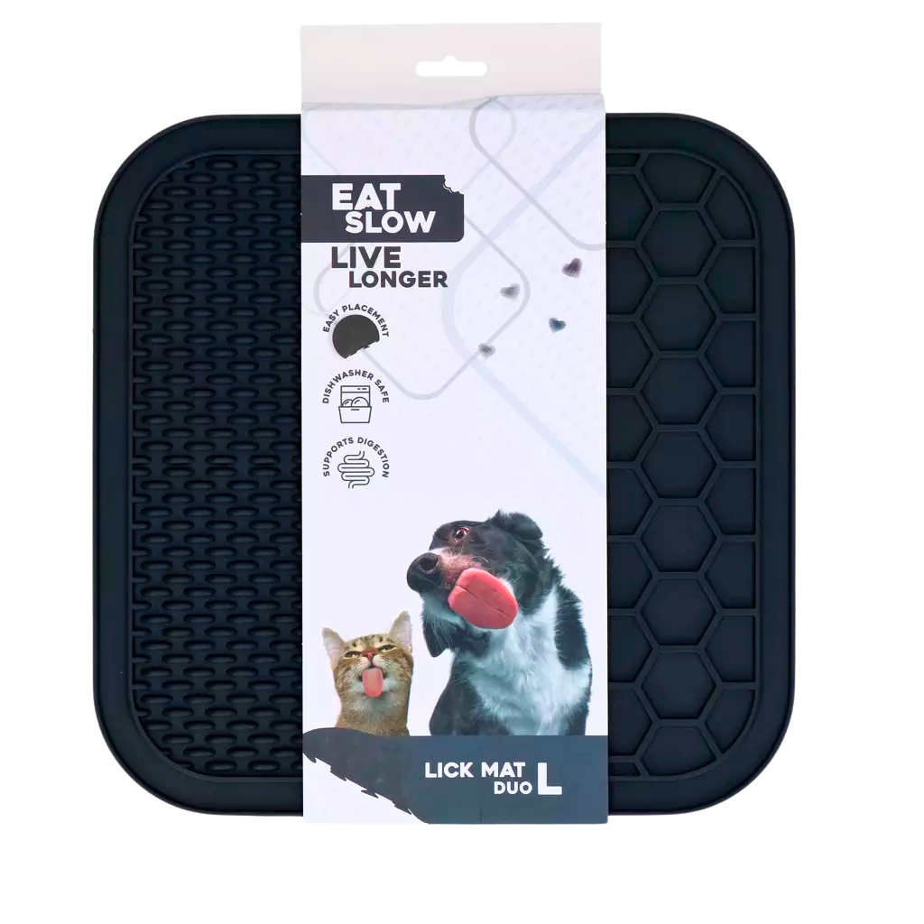 Tapis de léchage double texture