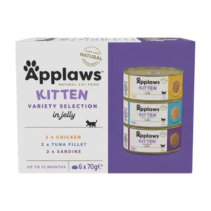 Multipack recettes variées d’émiettés en gelée pour chatons