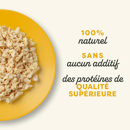 Blanc de poulet en bouillon pour chats adultes