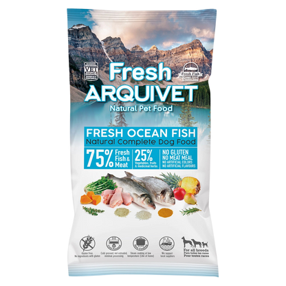 Croquettes semi-humides au poisson frais de la mer pour chiens
