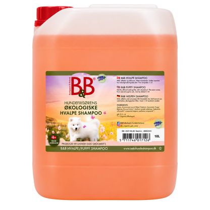 Shampooing doux à l’huile d’amande bio pour chiots