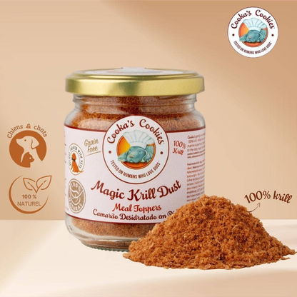 Poudre de krill pour chiens et chats