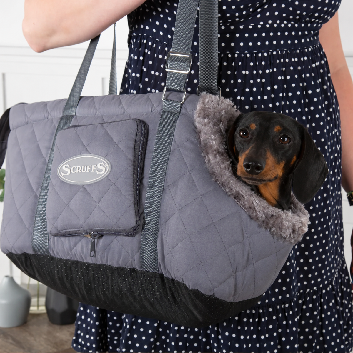 Sac de transport matelassé pour petits chiens