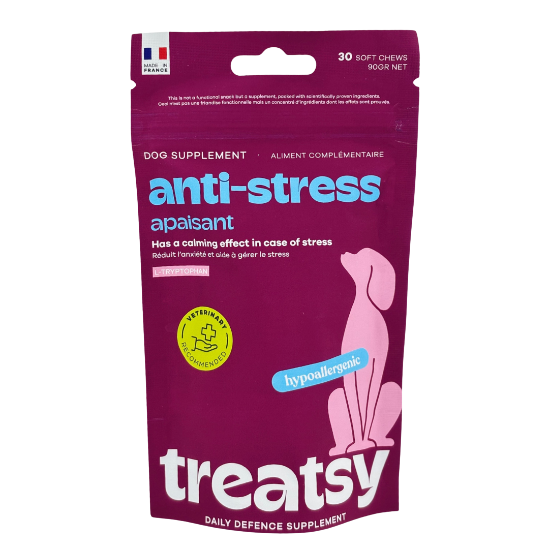 Complément alimentaire anti-stress pour chiens