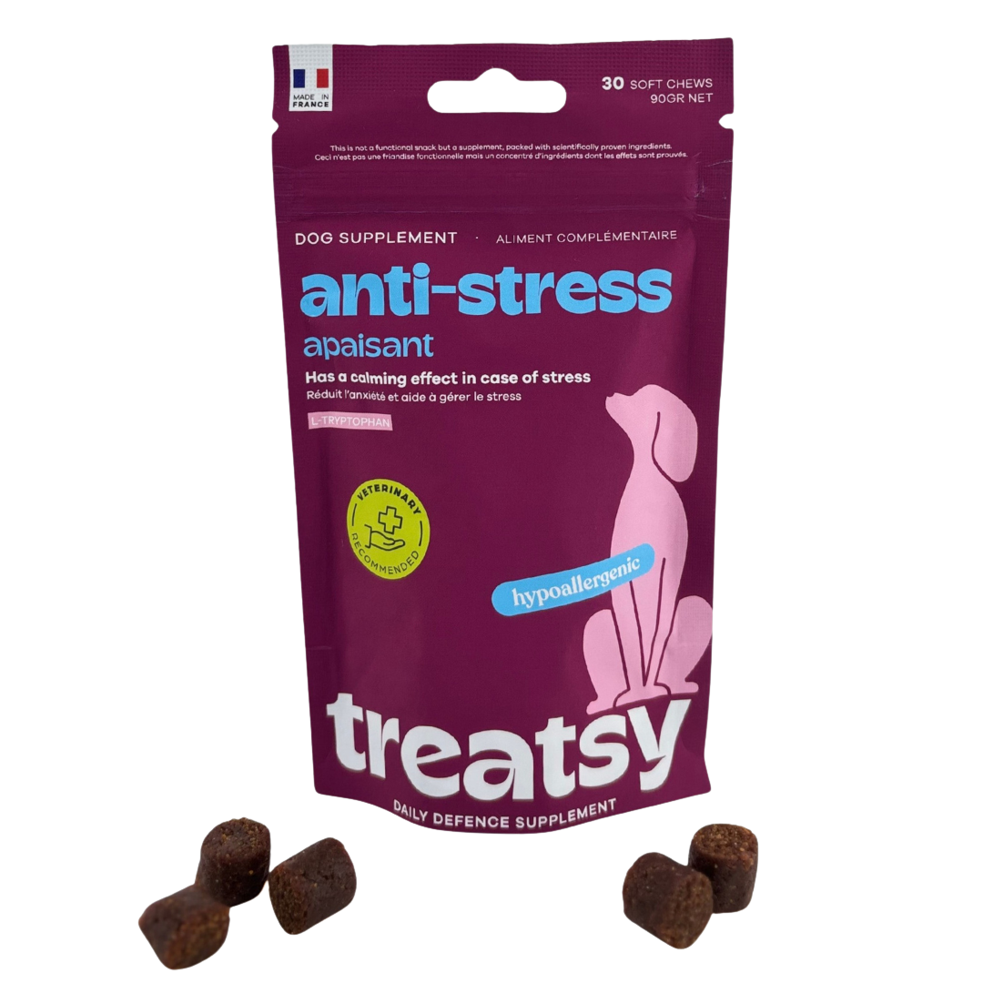 Complément alimentaire anti-stress pour chiens
