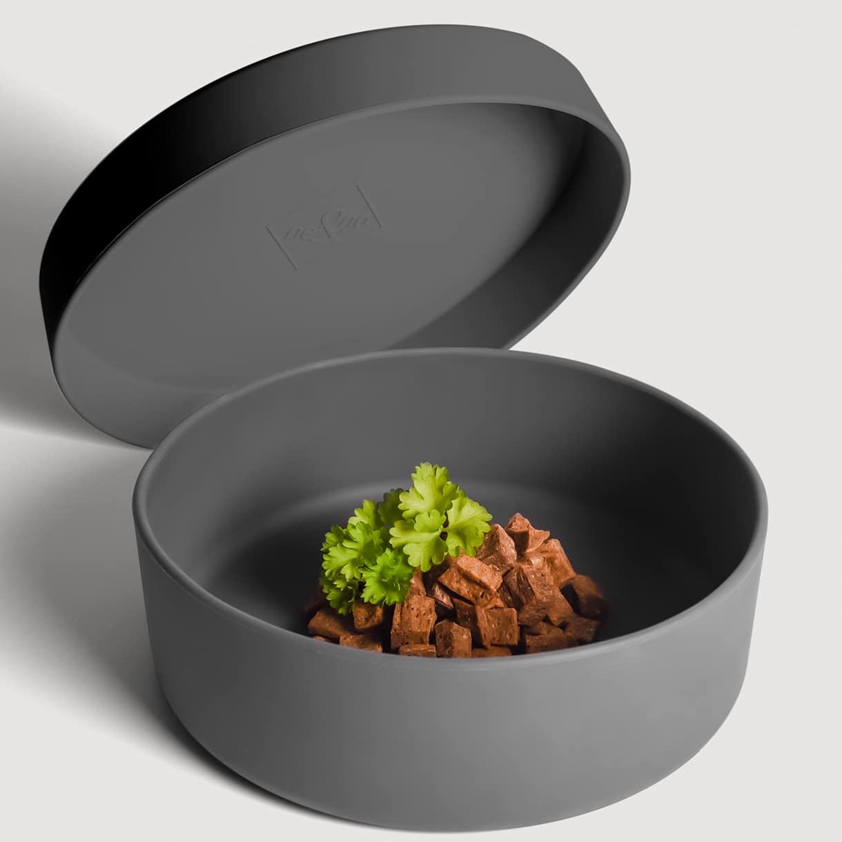 Gamelle en silicone avec couvercle