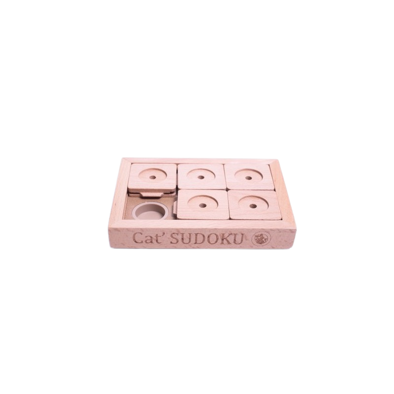 Jeu d’intelligence Sudoku petit format en bois – niveau avancé