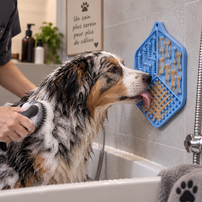 Tapis de léchage à ventouses pour chiens